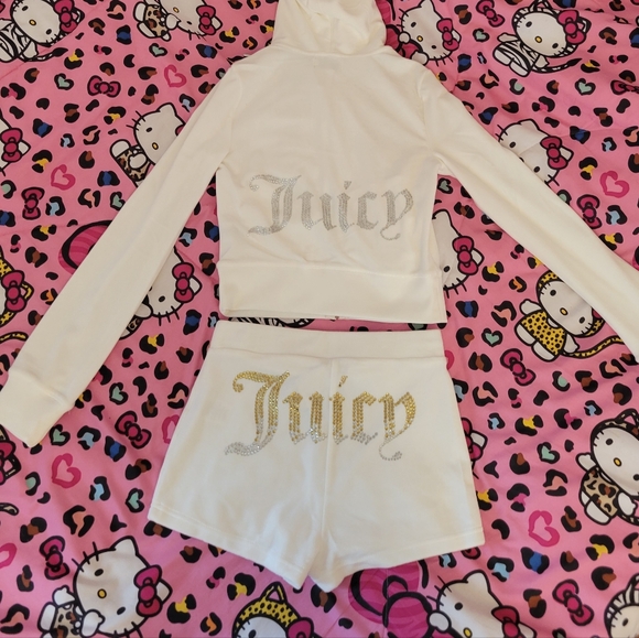 Juicy Couture Pants - Juicy Couture White Tracksuit